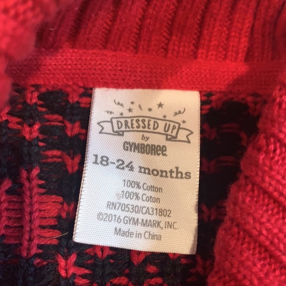 Gymboree 18-24M Baby Boy Red Sweater EUC - Picture 6 of 8